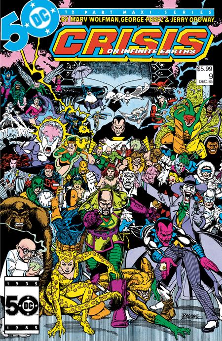 Crisis On Infinite Earths #9 Facsimile Edition  B George Perez Foil Var image