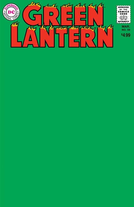 Green Lantern #59 Facsimile Edition  C Blank Var image