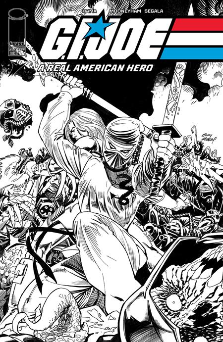 Gi Joe A Real American Hero #312  B Andy Kubert B&w Var image