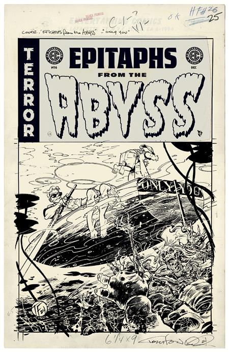 Ec Epitaphs From The Abyss #6 (of 12)  D Inc 1:20 Tom Fowler B&w Artist Edition Var image