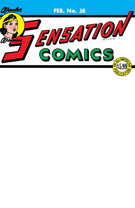 Sensation Comics #38 Facsimile Edition  C Blank Var