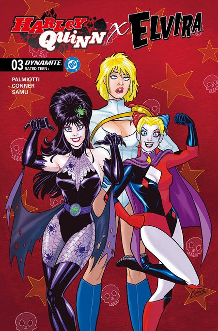 Harley Quinn X Elvira #3  A Amanda Conner Red
