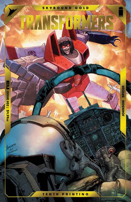 Transformers #2 10th Ptg  B Jay Anacelto & Romulo Fajardo Jr Emboss & Gold Foil Var