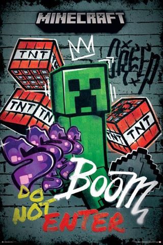 Pop Weasel Image of Minecraft Graffiti Poster