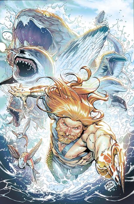 Aquaman #1  D Brad Walker Deep Sea Spot Gloss Foil Var image