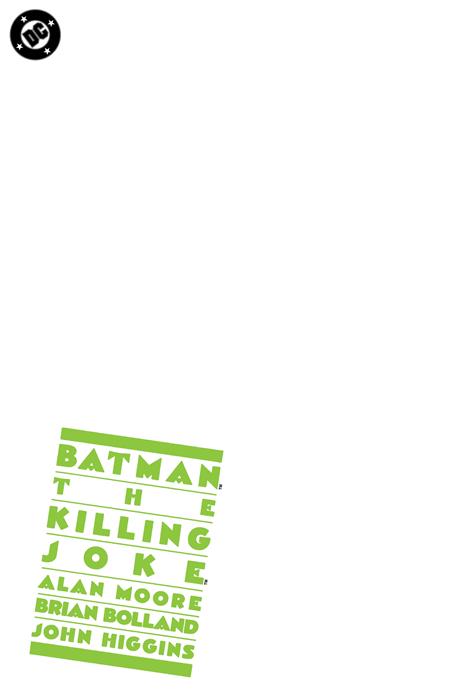 Batman The Killing Joke #1 Facsimile Edition  C Blank Card Stock Var