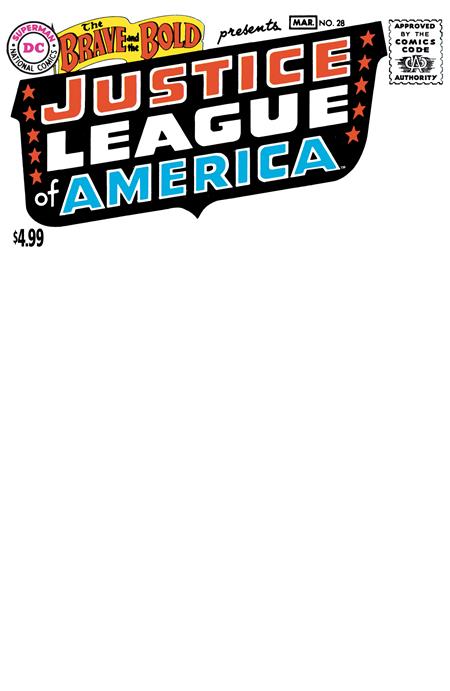 Brave And The Bold #28 Facsimile Edition  C Blank Card Stock Var (2026 Edition)