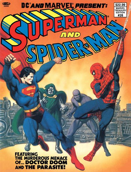 DC And Marvel Present Superman And Spider-Man (Marvel Treasury Edition #28) #1 Facsimile Edition C John Romita Sr & Bob Larkin Foil Var - Comics - Image - Pop Weasel