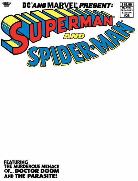 DC And Marvel Present Superman And Spider-Man (Marvel Treasury Edition #28) #1 Facsimile Edition D Blank Var - Comics - Image - Pop Weasel