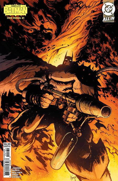 Absolute Batman 2025 Annual #1  | One Shot Second Printing Cvr B Daniel Warren Johnson Flamethrower Card Stock Var