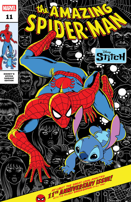 AMAZING SPIDER-MAN #11 LUCIANO VECCHIO DISNEY STITCH VARIANT - Image
