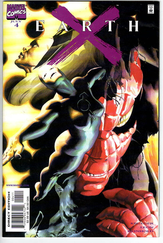 Pre-Owned - Earth X #4  (July 1999) Scanned Image Pop Weasel Pre-Owned Comics