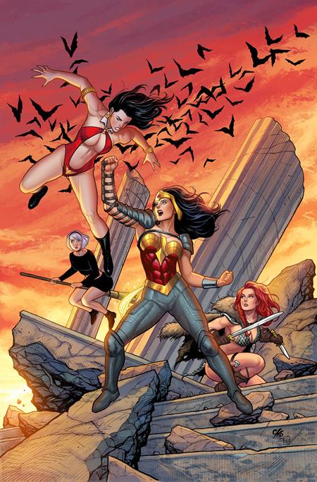 DC K.o. Boss Battle #1  | One Shot  D Frank Cho Card Stock Var