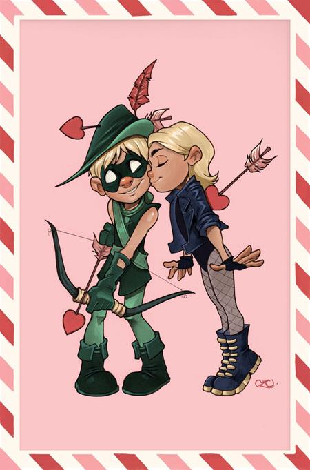 Justice League Unlimited #16 F Chrissie Zullo Valentines Day Card Stock Var (DC K.O.) - Image