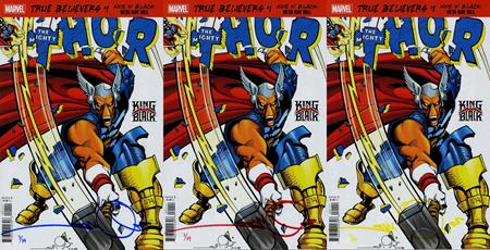 Df True Believers Thor #337 Encore Edition Triple Signature Set Signed By Walt Simonson - Image