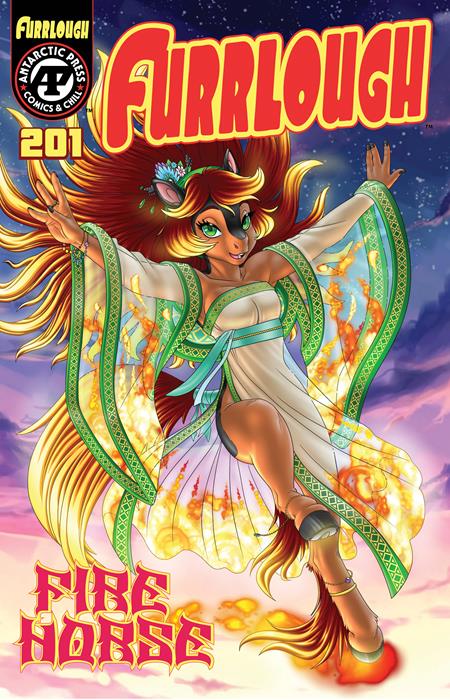 Furrlough #201 B Holly Daughtrey Fire Horse Var - Image