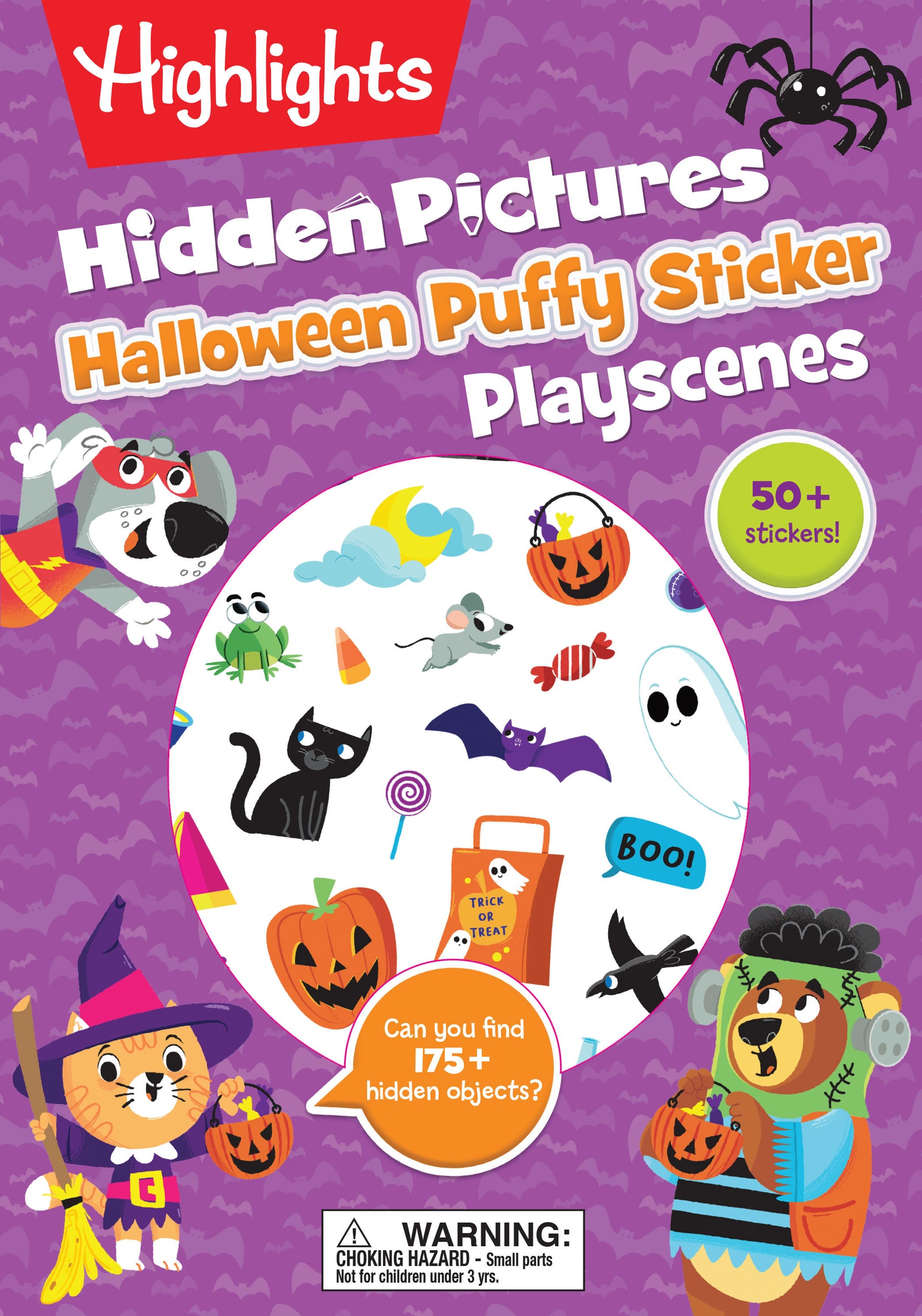 Halloween Hidden Pictures Puffy Sticker Playscenes image
