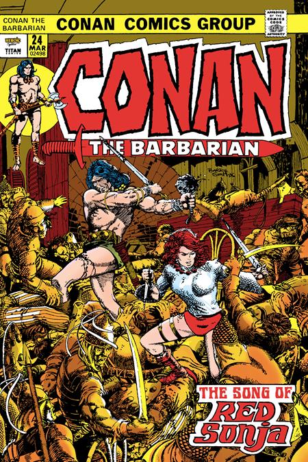 Conan The Barbarian The Original Comics Omnibus  | Hardcover Vol 01 Direct Market Edition Barry Windsor Smith The Song Of Red Sonya - Image