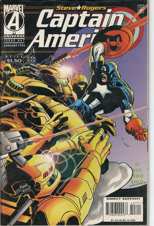Pre-Owned - Captain America #447  (January 1996) Scanned Image Pop Weasel Pre-Owned Comics