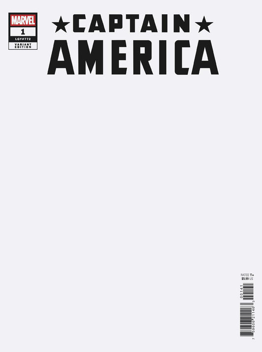 CAPTAIN AMERICA #1 BLANK COVER VARIANT - Image
