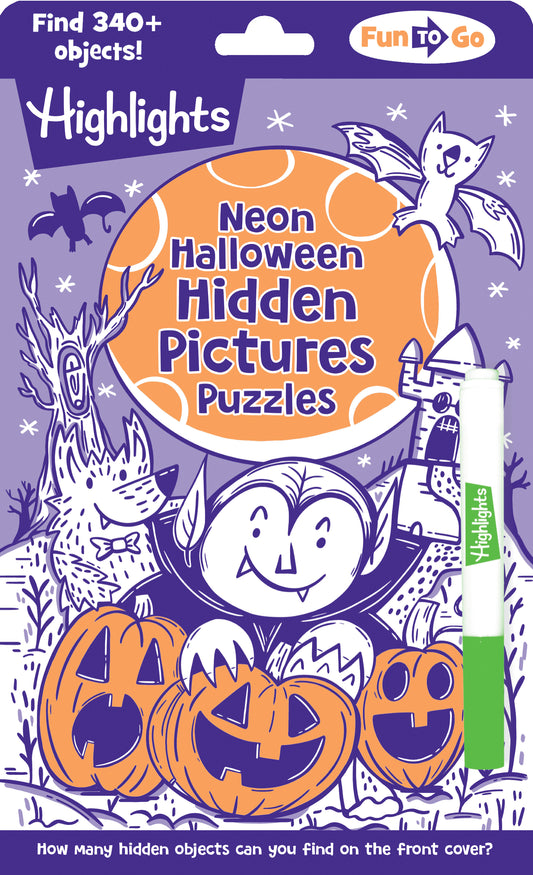 Neon Halloween Hidden Pictures Puzzles - Image