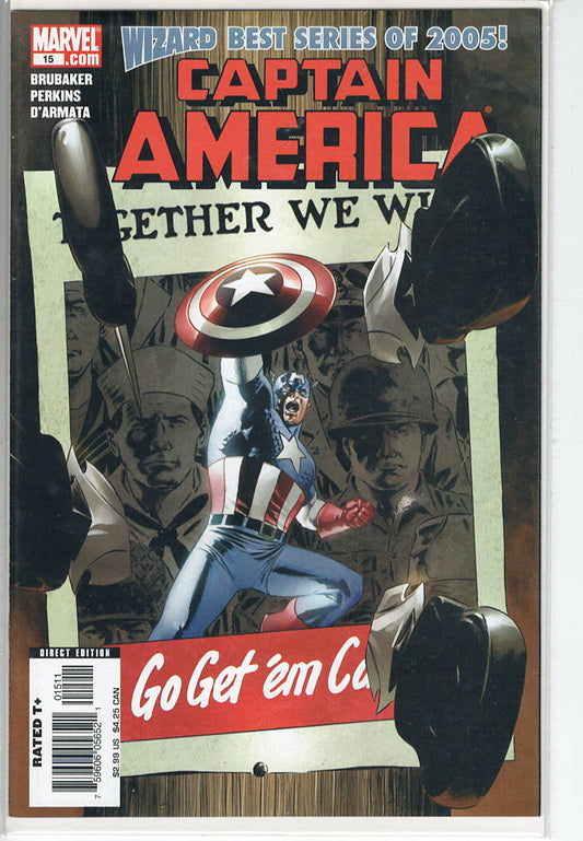 Pre-Owned - Captain America #15  (April 2006) Scanned Image Pop Weasel Pre-Owned Comics