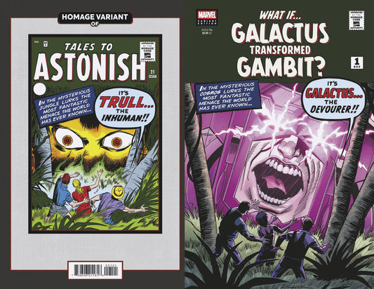 WHAT IF...? GALACTUS: GALACTUS TRANSFORMED GAMBIT? #1 ALEX SAVIUK SCI-FI HOMAGE VARIANT image