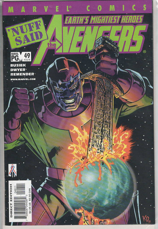 Pre-Owned - Avengers #49 (464)  (February 2002) Scanned Image Pop Weasel Pre-Owned Comics