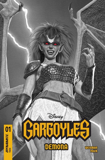 Gargoyles Demona #1  U Inc 1:7 Mark Spears B&w Var - Image
