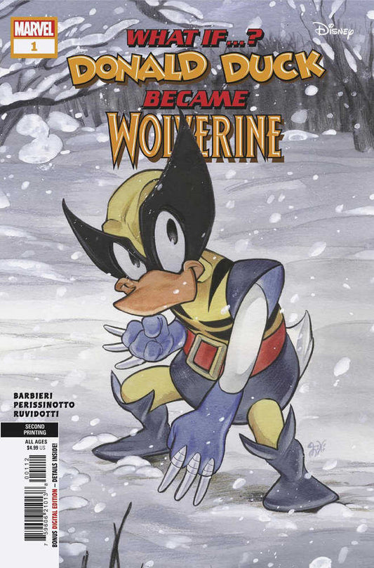 Marvel & Disney: What If...? Donald Duck Became Wolverine #1 Peach Momoko 2ND Pr Inting Variant