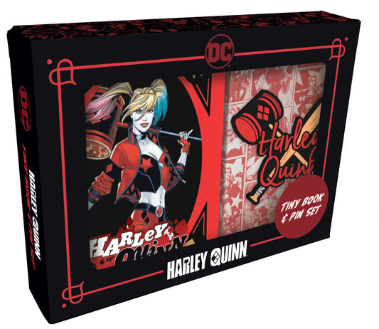 DC Comics: Harley Quinn Tiny Book and Pin Set image