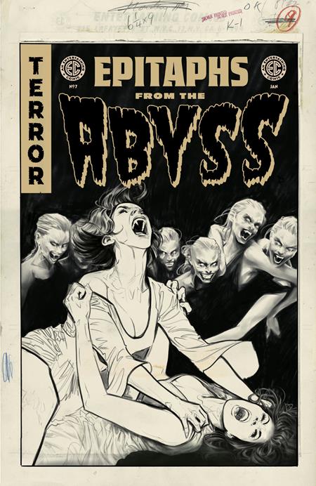 Ec Epitaphs From The Abyss #7 (of 12)  D Inc 1:20 Joelle Jones B&w Artist Edition Var image