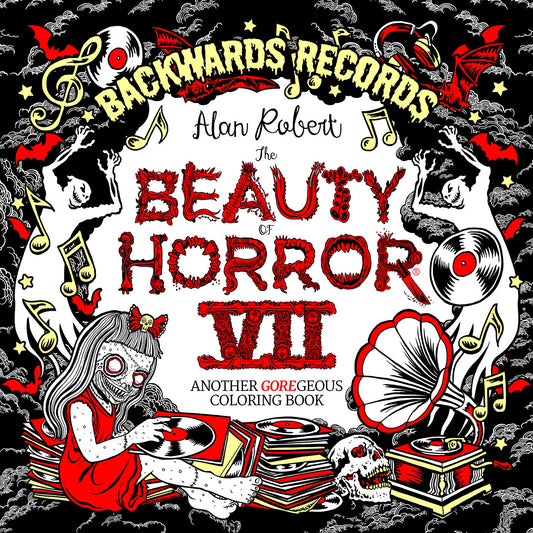 The Beauty of Horror 7: Backwards Records Coloring Book image