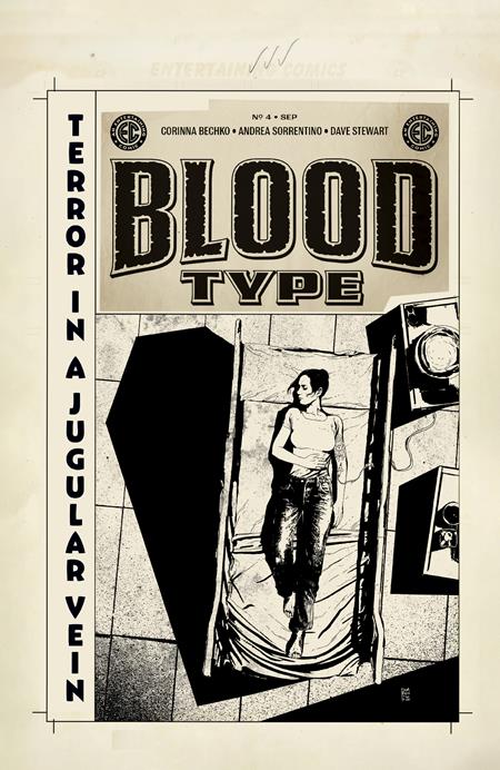 Ec Blood Type #4 (of 4)  D Inc 1:20 Andrea Sorrentino B&w Artist Edition Var - Image