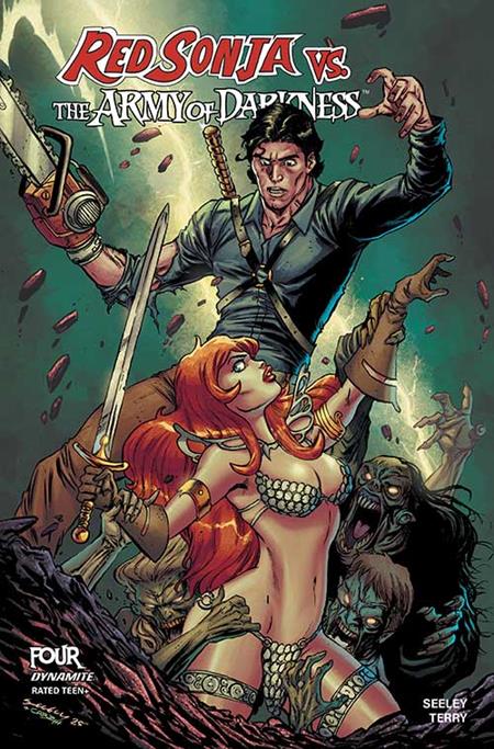Red Sonja Vs Aod #4  B Tim Seeley Var - Image
