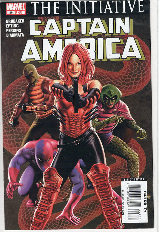 Pre-Owned - Captain America #28  (September 2007) Scanned Image Pop Weasel Pre-Owned Comics