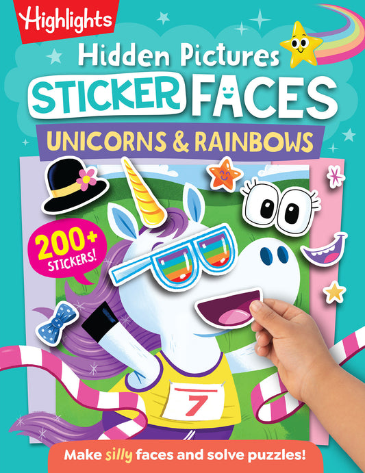 Hidden Pictures Sticker Faces: Unicorns & Rainbows image