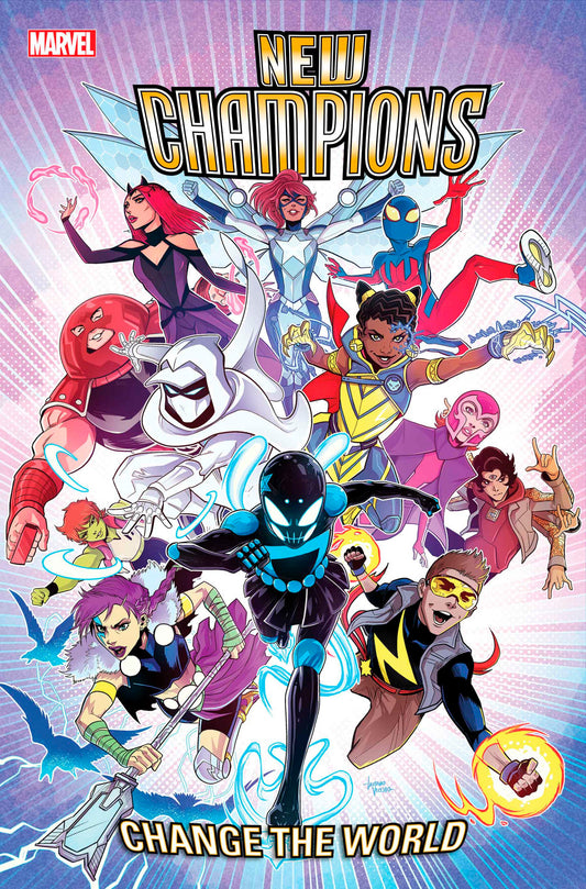 NEW CHAMPIONS #1 LUCIANO VECCHIO PROMO ART VARIANT image