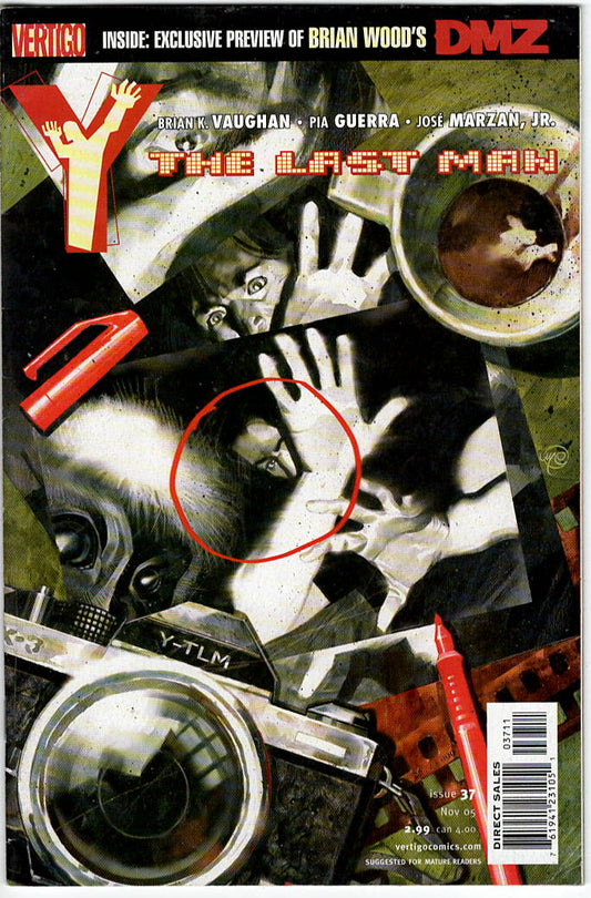 Pre-Owned - Y: The Last Man #37  (November 2005) Scanned Image Pop Weasel Pre-Owned Comics