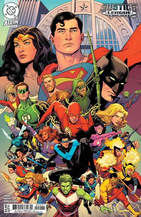 Justice League Unlimited #9  D Travis Moore Card Stock Var (we Are Yesterday) - Image