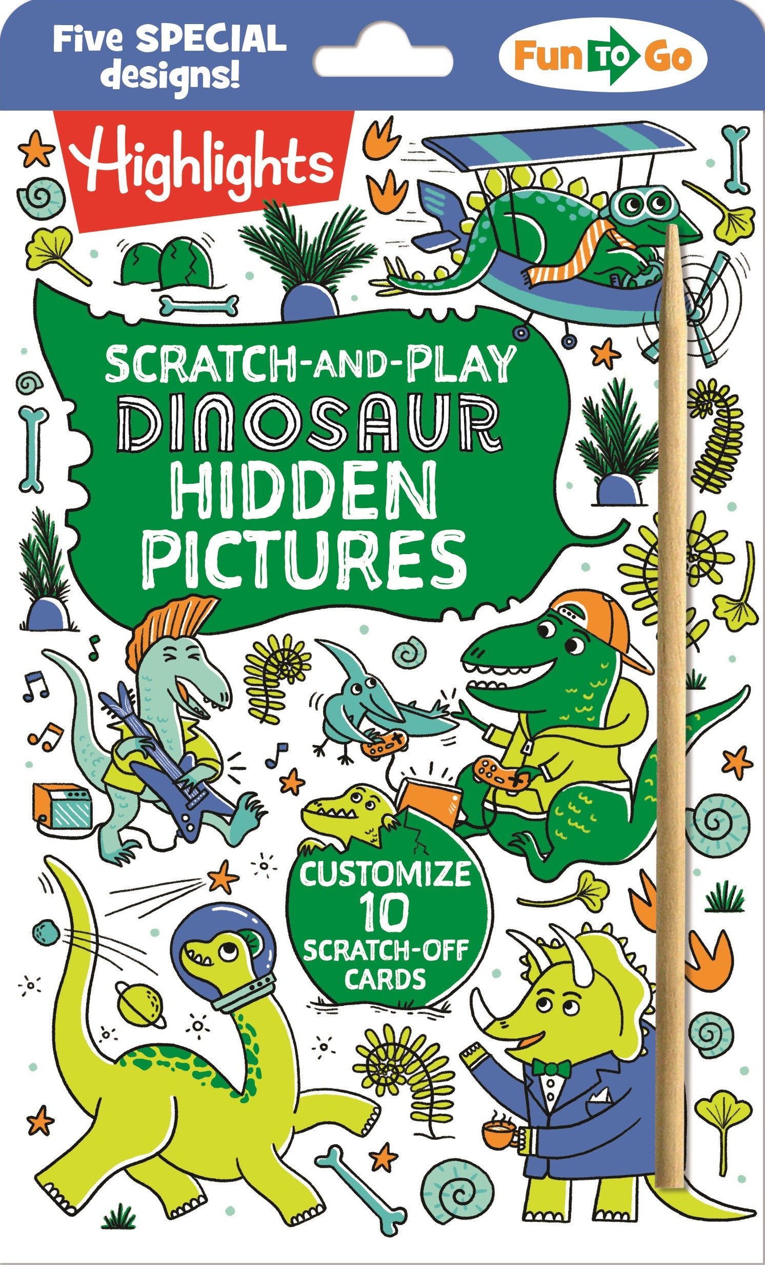 Scratch-and-Play Dinosaur Hidden Pictures image