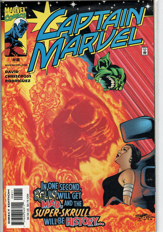 Pre-Owned - Captain Marvel #8  (August 2000) Scanned Image Pop Weasel Pre-Owned Comics