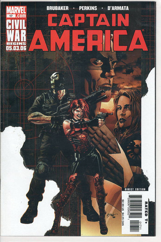 Pre-Owned - Captain America #17  (June 2006) Scanned Image Pop Weasel Pre-Owned Comics