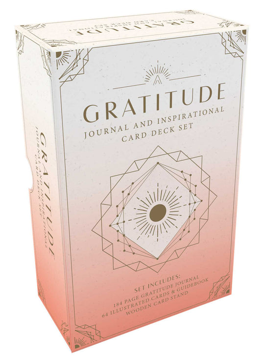 Gratitude Journal and Inspirational Card Deck Set image