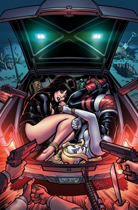Harley Quinn X Elvira #2  H Chad Hardin Foil Virgin Var - Image