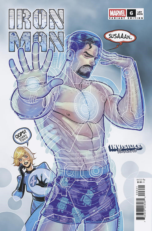 IRON MAN #6 ELIZABETH TORQUE INVISIBLE! VARIANT [DOOM] image