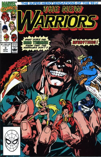 Pre-Owned - The New Warriors (1990 series) #3 (September 1990) - Cover Image