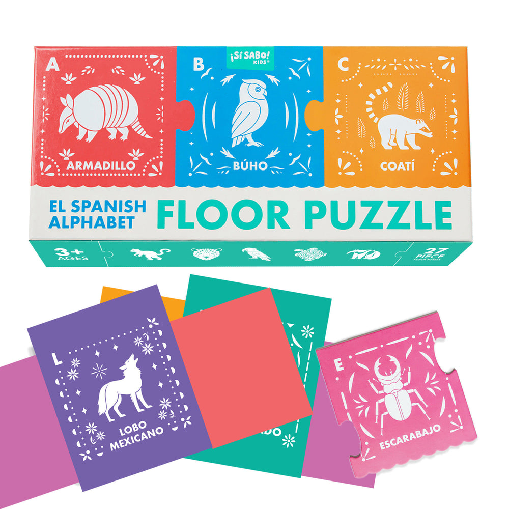 El Spanish Alphabet Jumbo Floor Puzzle, El Gran Rompecabezas del ABC en Español - Image - Board Games - Image - Pop Weasel
