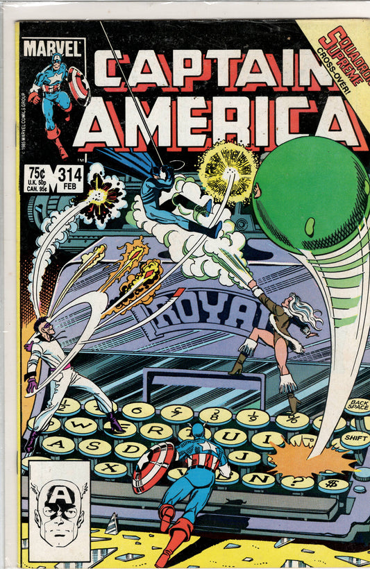 Pre-Owned - Captain America #314  (February 1986) Scanned Image Pop Weasel Pre-Owned Comics