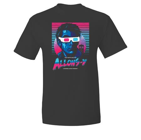 Doctor Who Neon 80s Allons-y T-shirt M - Image